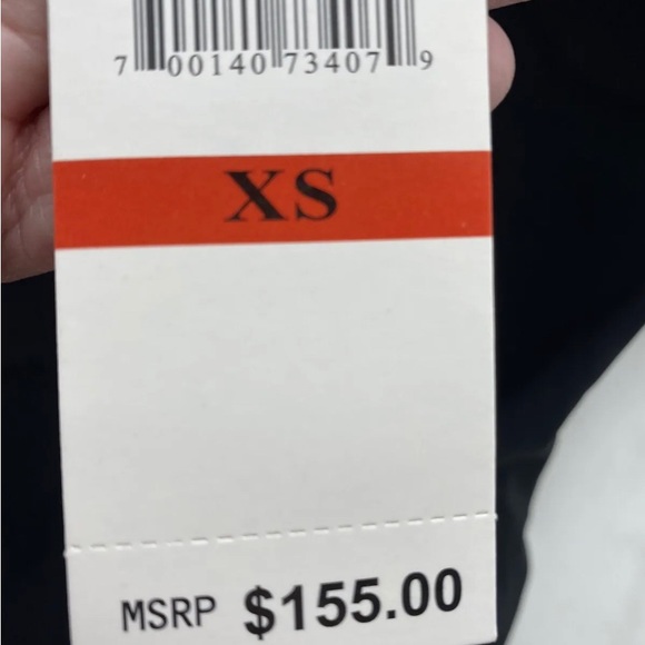 Red Carter . one piece swimsuit. sz XS splice & dice 80’s style high hip. black - Picture 11 of 11